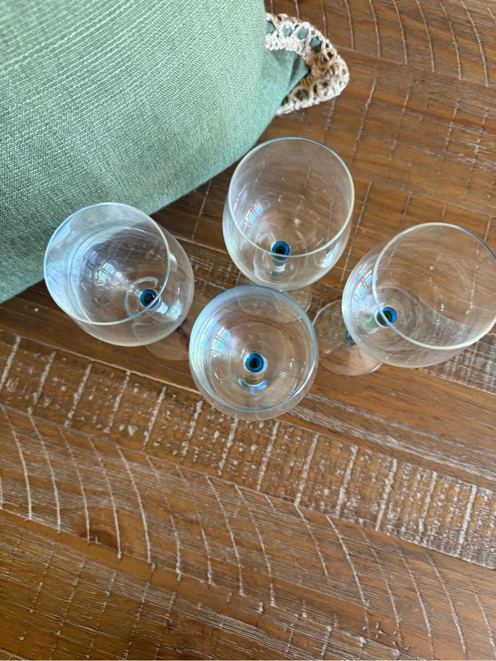 Retired  Crate & Barrel Caprice Wine Glasses - Set of 4 - Multicolor